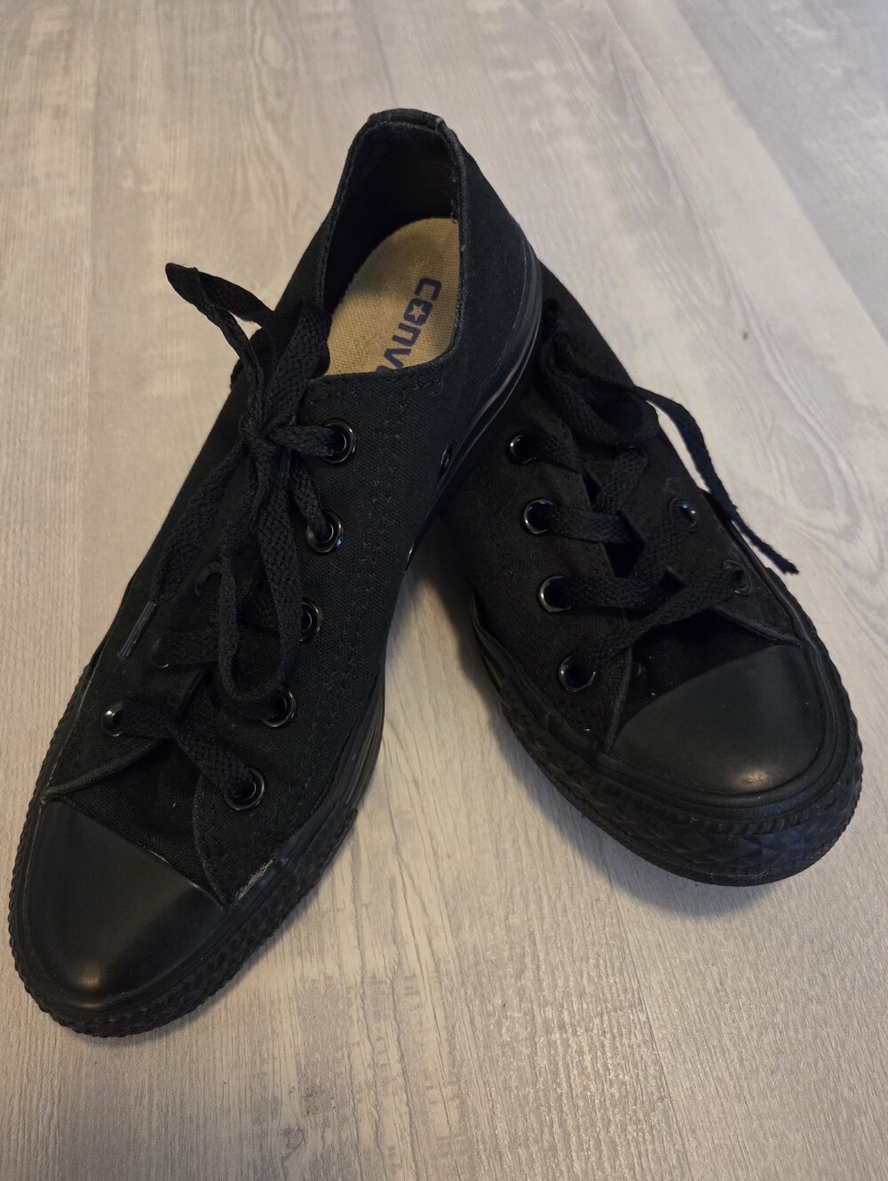 Converse Black Low-Top Canvas Sneakers
